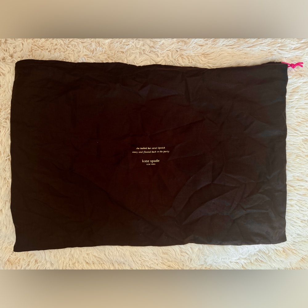Large Kate Spade Chocolate Brown and Gold Dust Bag